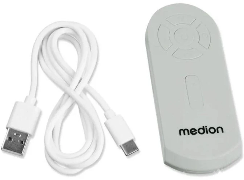 Medion LIFE Stovyklavimo ventiliatorius E10 TF MD 12065 50078440, 20W, 4m/s, 48dB, 110°, 5 greičiai, 2 režimai, 10000mAh, USB-A