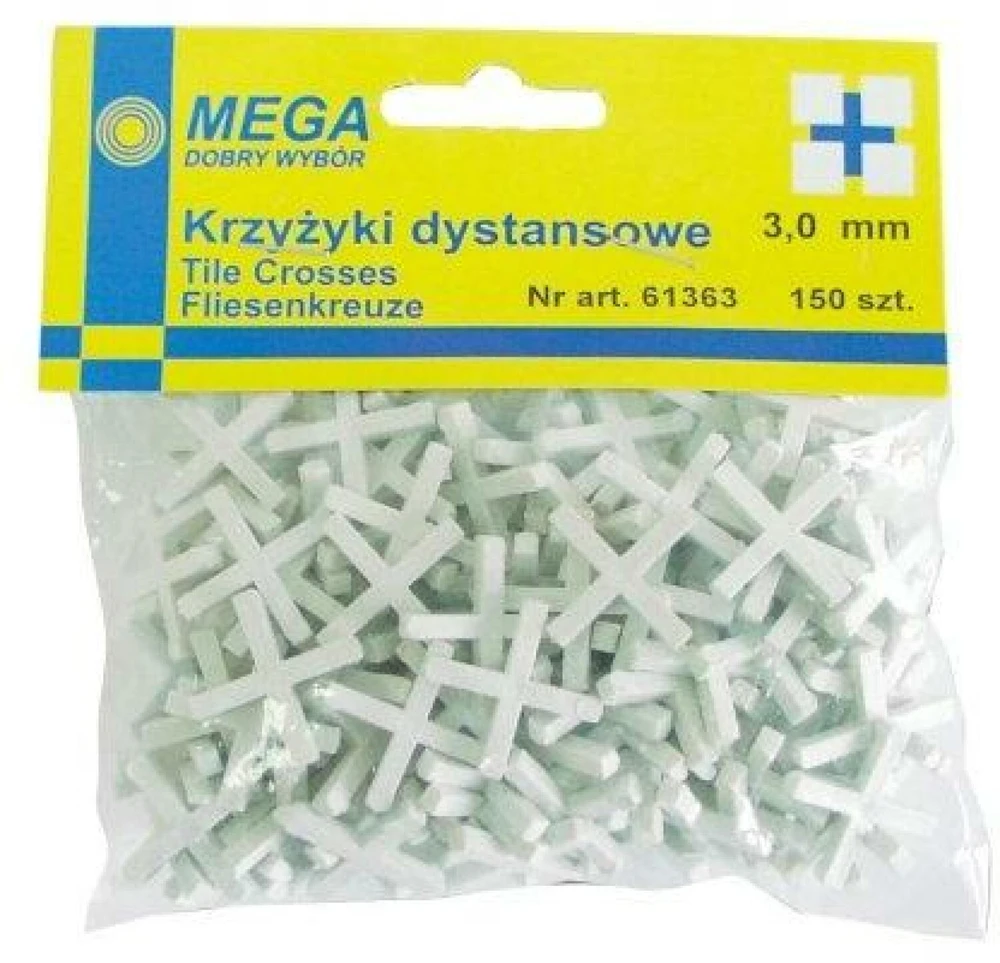 Mega Kryžiai plytelėms 2,5 mm 200gb