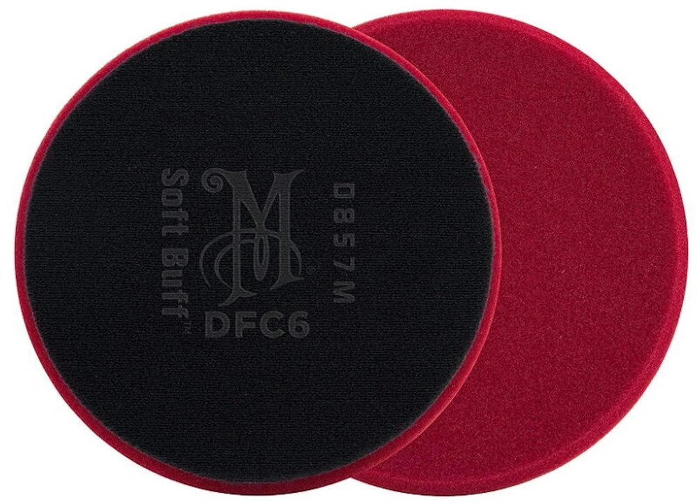 Meguiars DFC6 PRO 6'' 150 mm minkštas Buff DA (dviejų veiksmų) putplasčio pjovimo diskas – universalus su lipniu fiksavimu bet kokiam poliruokliui (JAV)