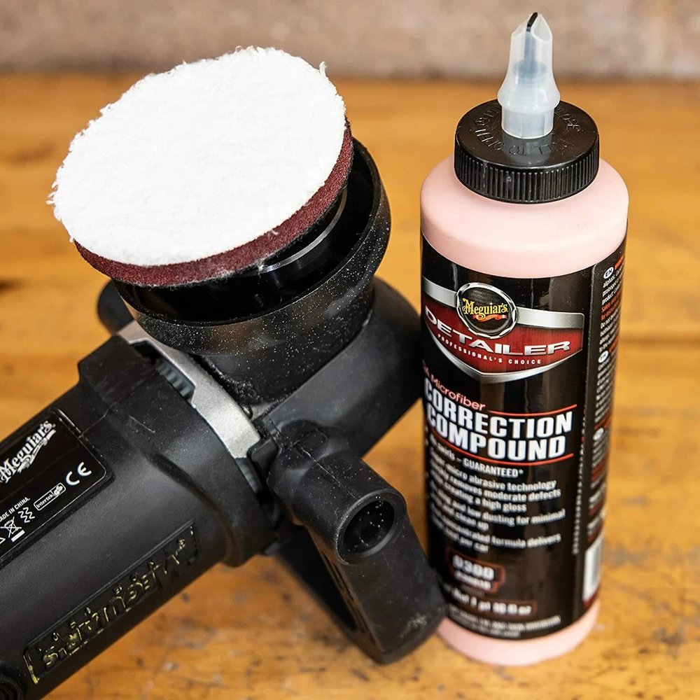 Meguiars DMC3 PRO 3'' 76 mm minkšto mikropluošto pjovimo poliravimo diskas (2 vnt) – universalus su lipniu tvirtinimu bet kokiam poliruokliui (JAV)