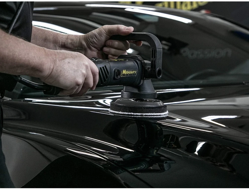 Meguiars DMF5 PRO 5'' 125 mm minkšto mikropluošto apdailos poliravimo diskas (2 vnt) – universalus su lipniu tvirtinimu bet kokiam poliruokliui (JAV)