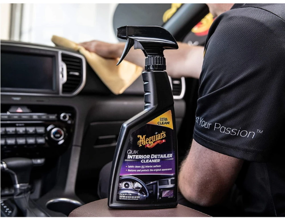 Meguiars G13616 greitas salono detalių valiklis iš plastikinės odos gumos LCD greitas ir saugus (473 ml) (JAV)