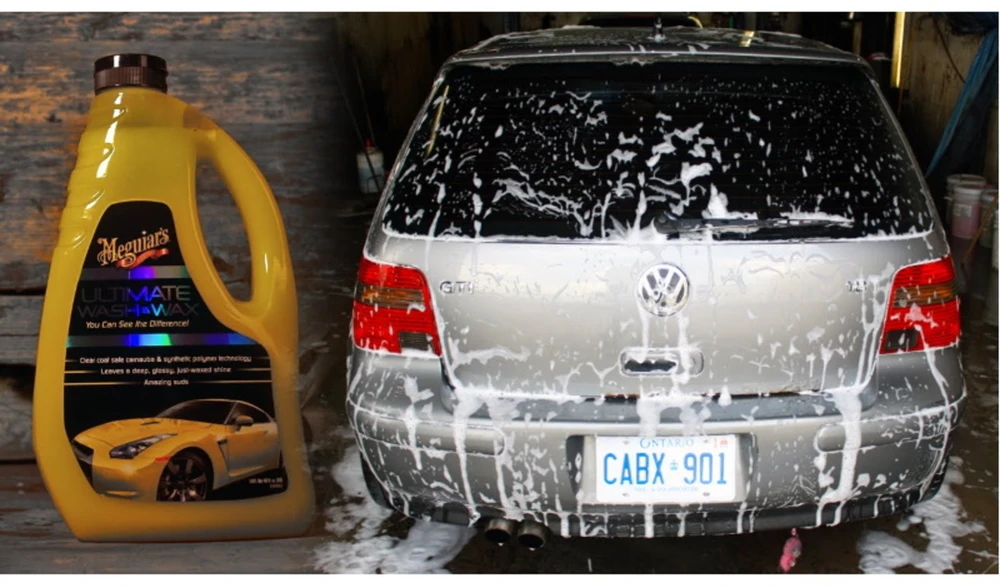 Meguiars G17748 Ultimate Wash & Wax 2in1 automobilių šampūnas ir vaškuotas 1420 ml buteliukas (JAV)