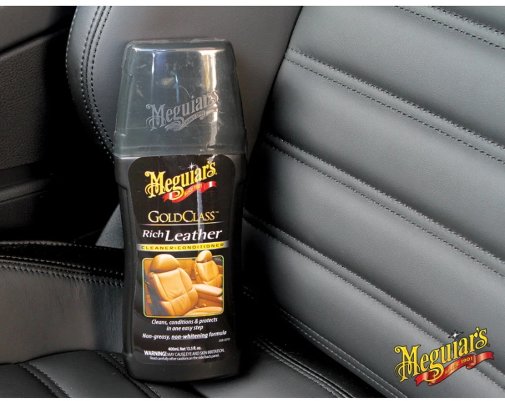 Easy Meguiars G17914 Gold Class Leather Cleaner $ Kondicionierius su Care Protect pašalina nešvarumus vienu paprastu žingsniu (400 ml) JAV)