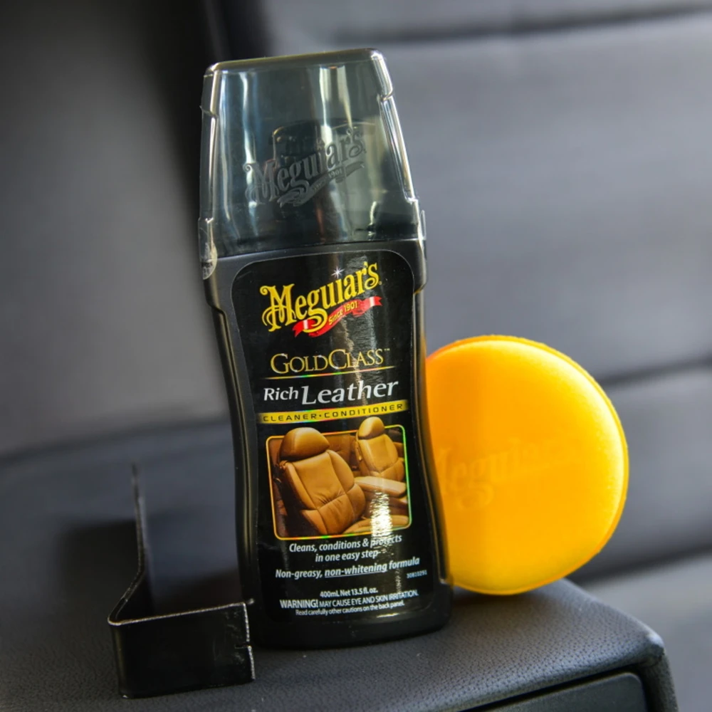 Easy Meguiars G17914 Gold Class Leather Cleaner $ Kondicionierius su Care Protect pašalina nešvarumus vienu paprastu žingsniu (400 ml) JAV)