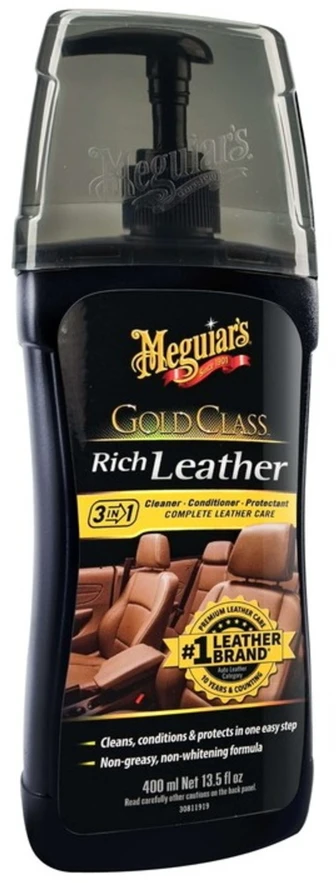 Easy Meguiars G17914 Gold Class Leather Cleaner $ Kondicionierius su Care Protect pašalina nešvarumus vienu paprastu žingsniu (400 ml) JAV)