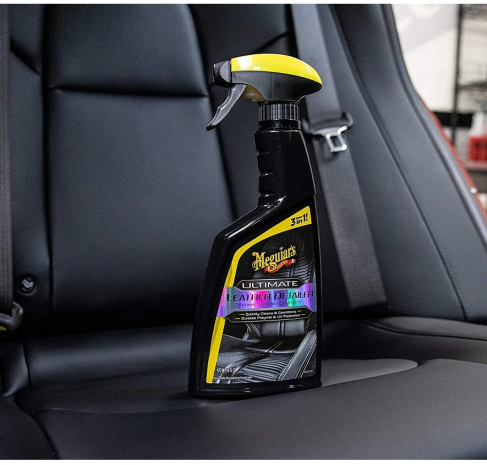 Meguiars G201316 Ultimate Leather Detailer – greitas valymas ir atstatymas su polimerine UV apsauga (473 ml) (JAV)