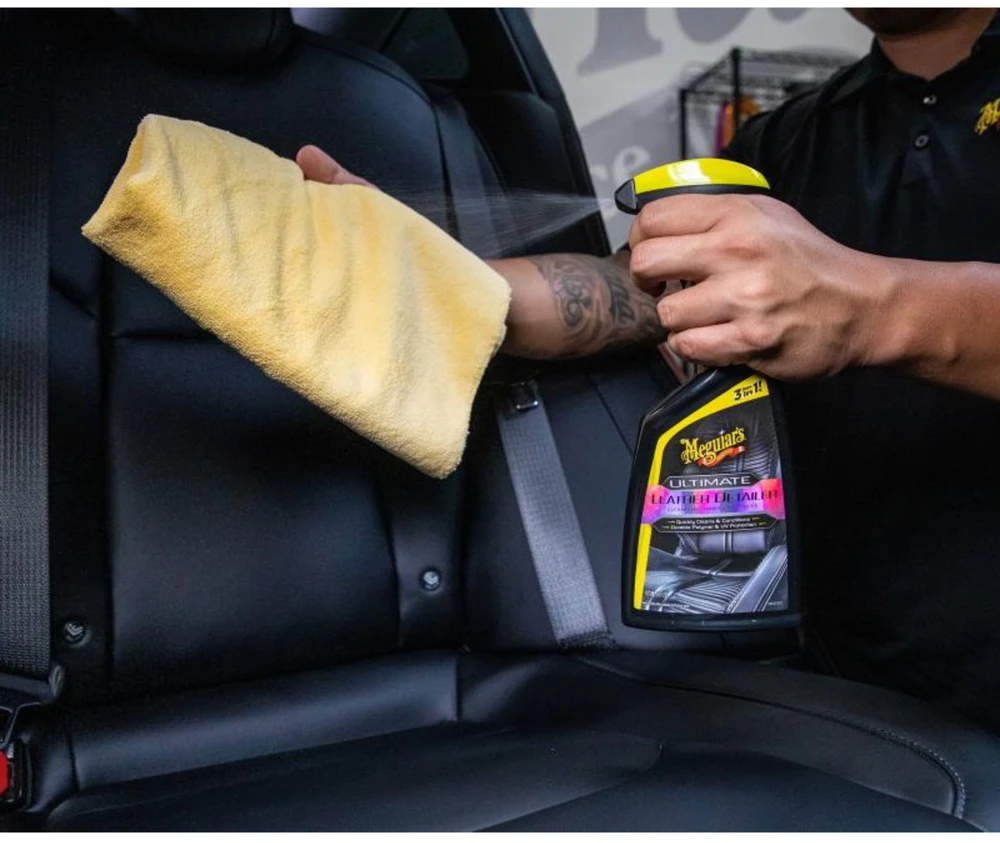 Meguiars G201316 Ultimate Leather Detailer – greitas valymas ir atstatymas su polimerine UV apsauga (473 ml) (JAV)