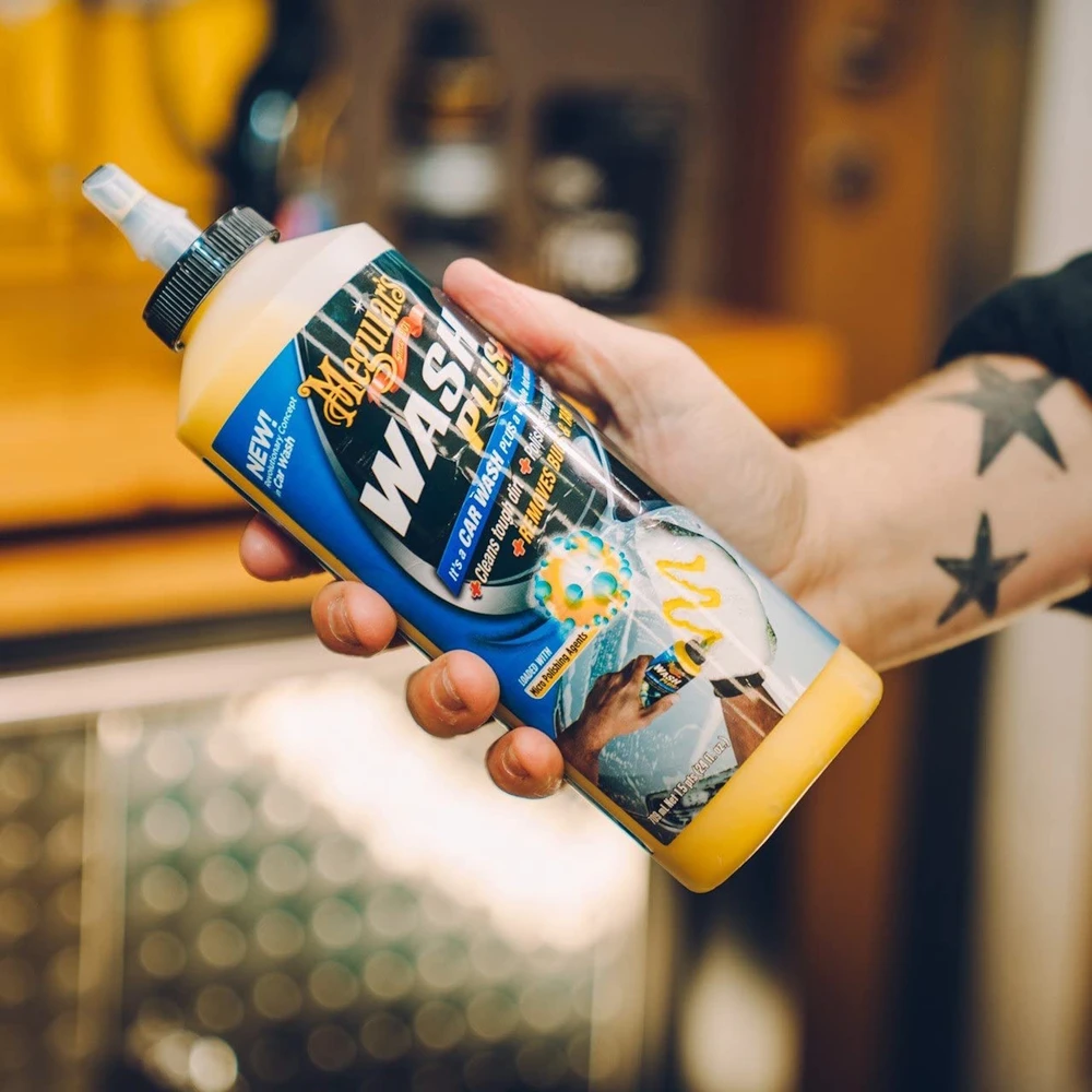 Meguiars G25024E All in One Wash Plus Skystis Nuvalo sunkiai susikaupusius nešvarumus Pašalina vabzdžius, dervas Pašalina lengvus įbrėžimus (JAV)