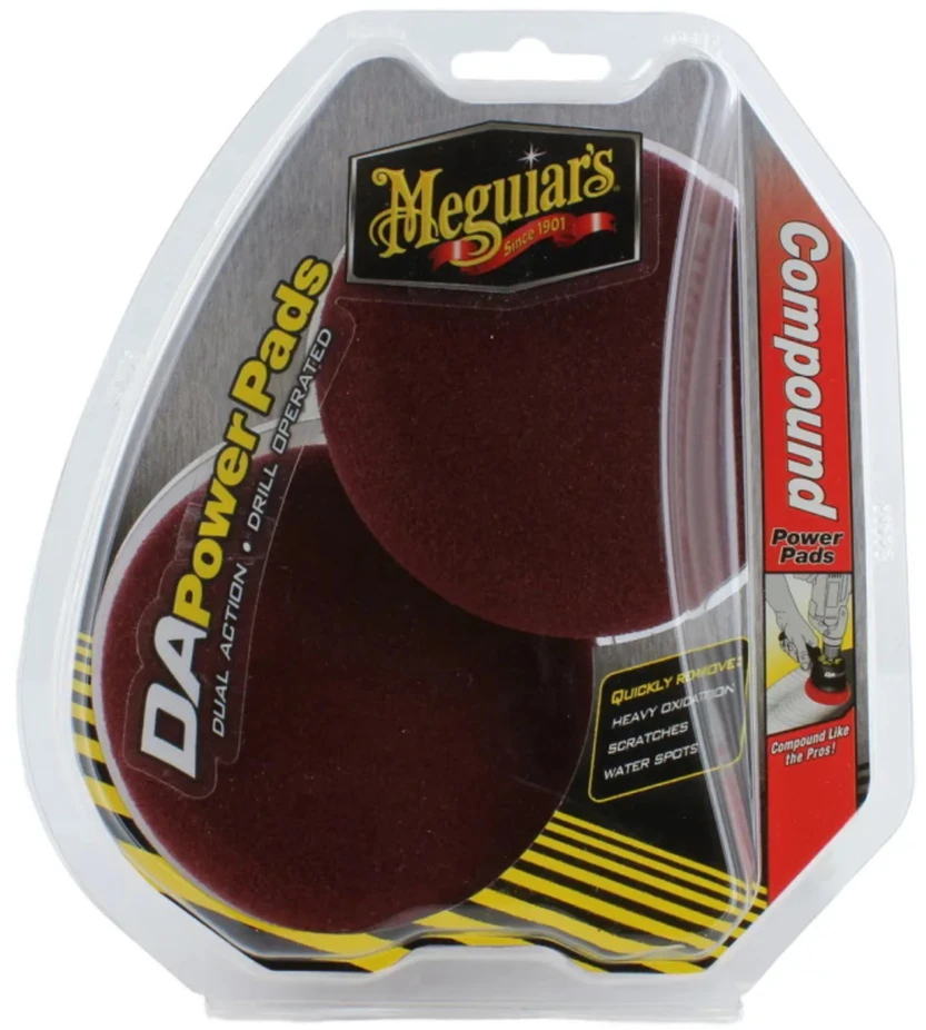 Meguiars G3507INT D/A gręžtuvu valdomos sudėtinės pjovimo trinkelės 2 vnt (90 mm) (JAV)