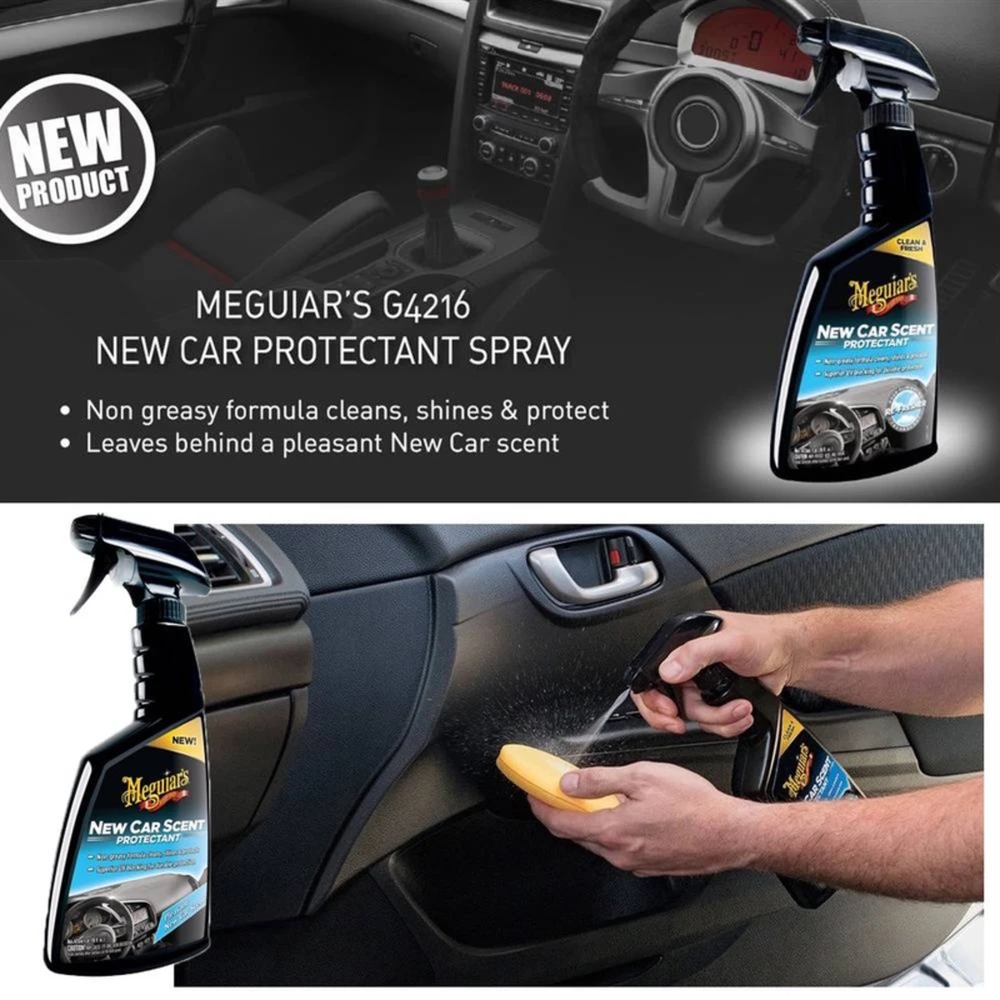 Meguiars G4216 vidaus vinilo gumos ir plastikinio paviršiaus valiklis, neriebus su blizgesio UV apsauga (473 ml) (JAV)