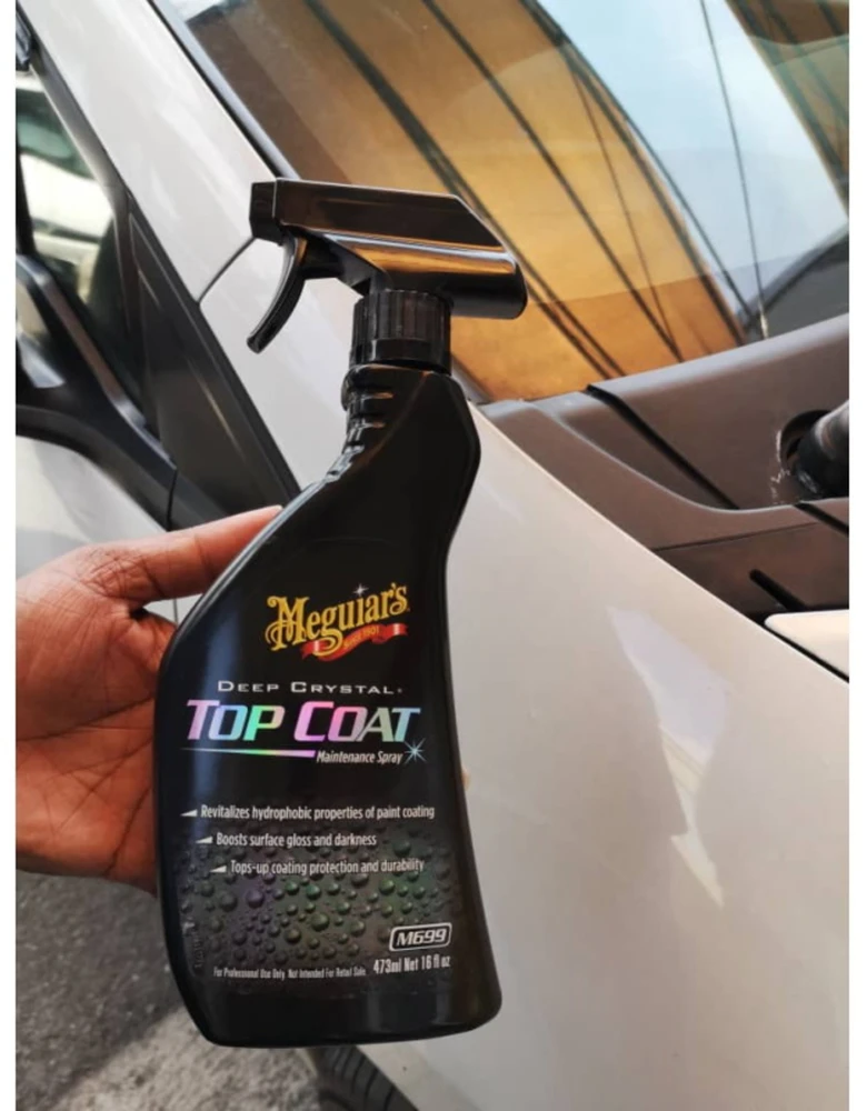 Meguiars M69916 Top Coat Maintenance Finishing Purškiklis dažams nuo UV ir vandens apsaugai gilaus kristalo blizgesio (473ml) (JAV)