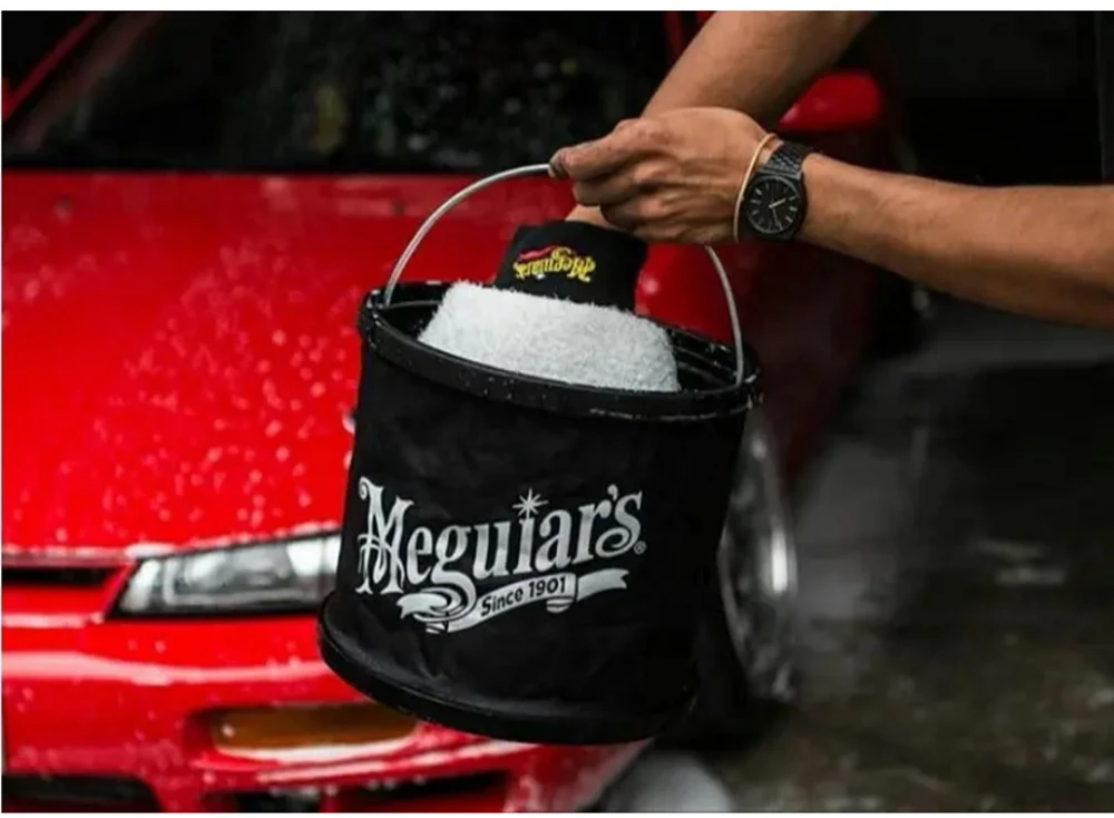 Meguiars ST080 sulankstomas kibiras 5 l (27 cm skersmens) su nešiojamuoju dėklu – puikiai tinka laikyti juodą bagažinę (JAV)