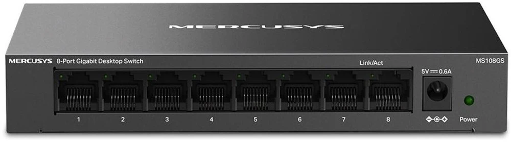 Maršrutizatorius Komutatorius - Mercusys 8-Port Gigabit Stalo Komutatorius 16 Gbit/s