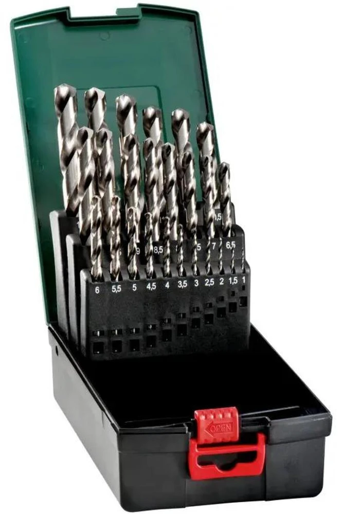 Grąžtas Grąžtų rinkinys metalui Metabo HSS-G SP; 1 - 13 mm; 25 vnt.