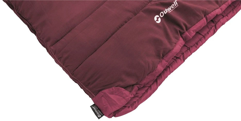 Outwell | Champ Kids Deep Raudona | Miegmaišis | 150 x 70 cm | Dvipusis atviras, L formos