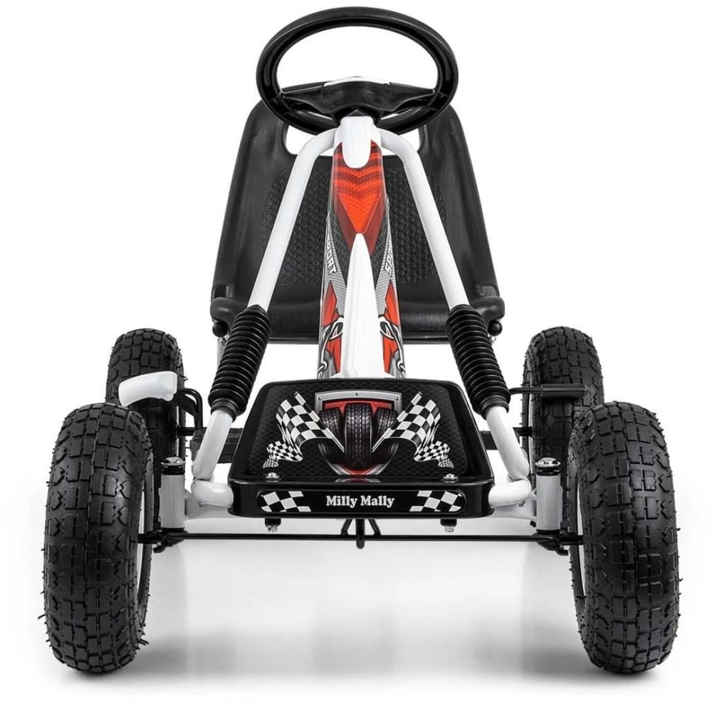 Milly Mally Thor pedalinis gokartas, baltas