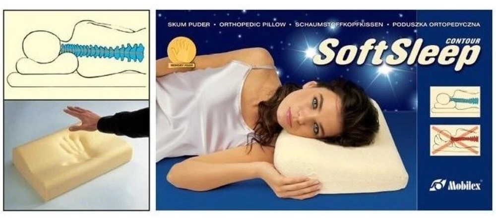 Ortopedinė Pagalvė - Mobilex SoftSleep L Balta 120 mm 500 mm 300 mm