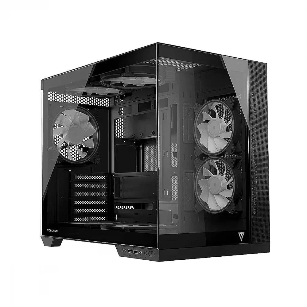 Modecom Volcano Panorama Apex ARGB 5F juoda