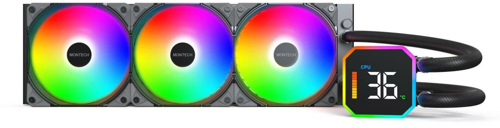 Montech HyperFlow Digital 360 juodas AIO rinkinys