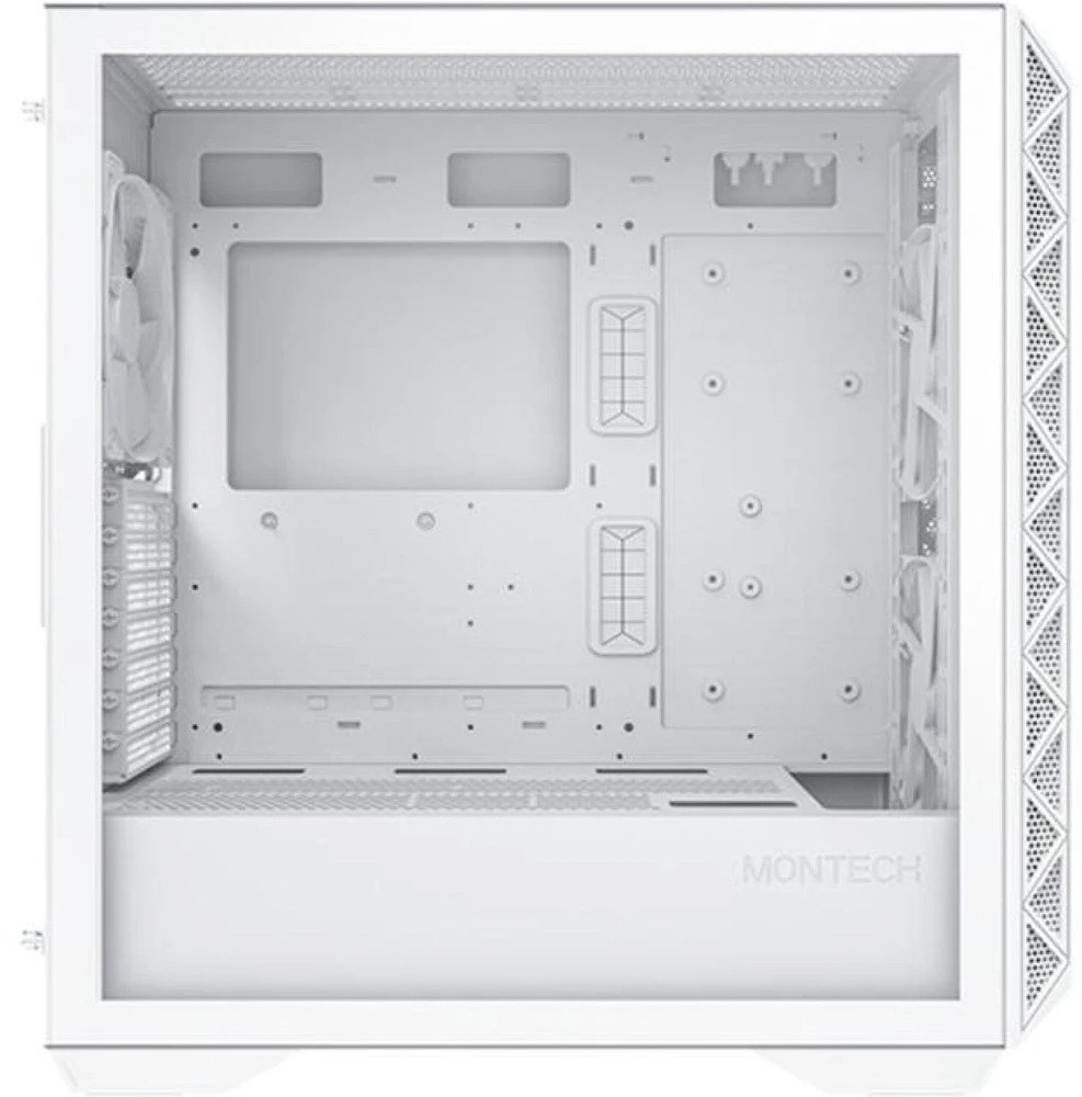 „Montech AIR 903 Base Midi-Tower“, grūdintas stiklas – baltos spalvos