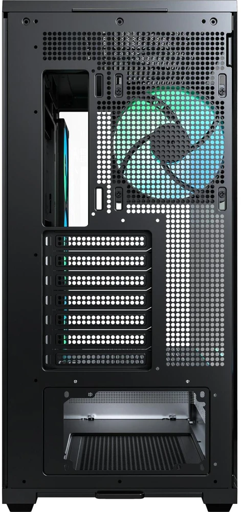 Montech kompiuterio korpusas TG3 (B), Midi-Tower, 58 l, juodas, grūdintas stiklas, RGB apšvietimas, ATX, USB-C, USB-A 3.2 Gen 1