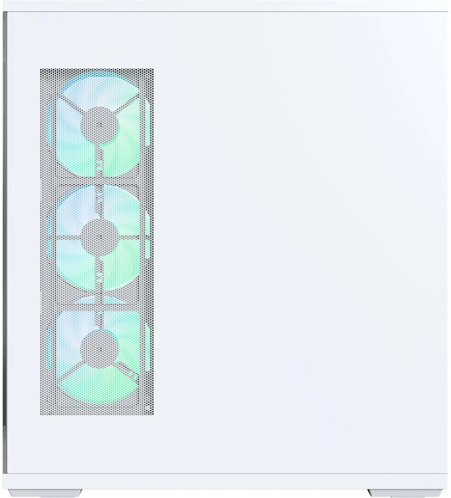Montech kompiuterio korpusas TG3 (W), Midi-Tower, baltas, 58 l, grūdintas stiklas, 1x 360 mm GF360 U REV ventiliatorius
