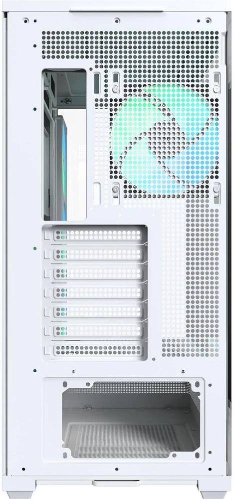 Montech kompiuterio korpusas TG3 (W), Midi-Tower, baltas, 58 l, grūdintas stiklas, 1x 360 mm GF360 U REV ventiliatorius