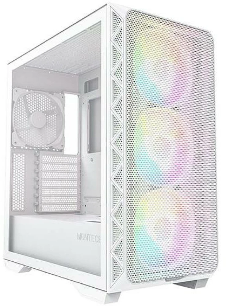 „Montech AIR 903 MAX Midi-Tower“, grūdintas stiklas – baltos spalvos