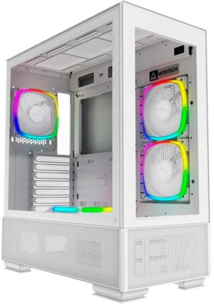 Montech SKY TWO GX Midi-Tower, grūdintas stiklas – baltos spalvos
