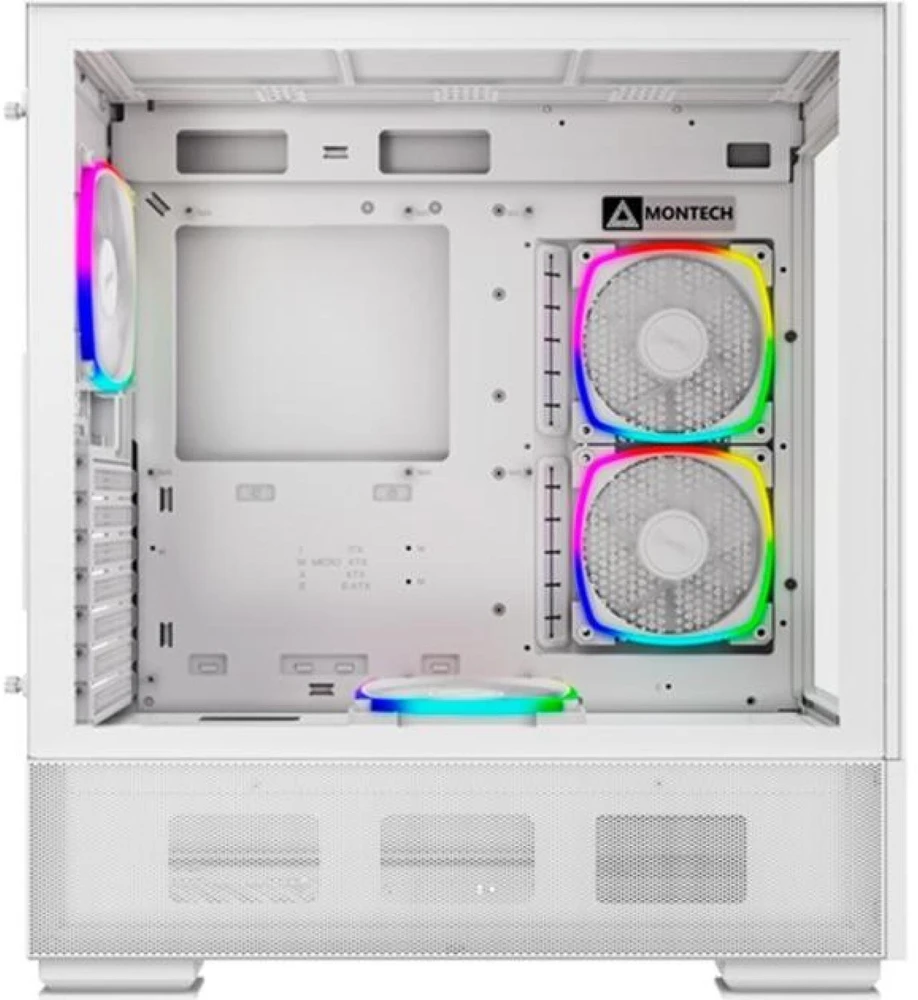 Montech SKY TWO GX Midi-Tower, grūdintas stiklas – baltos spalvos