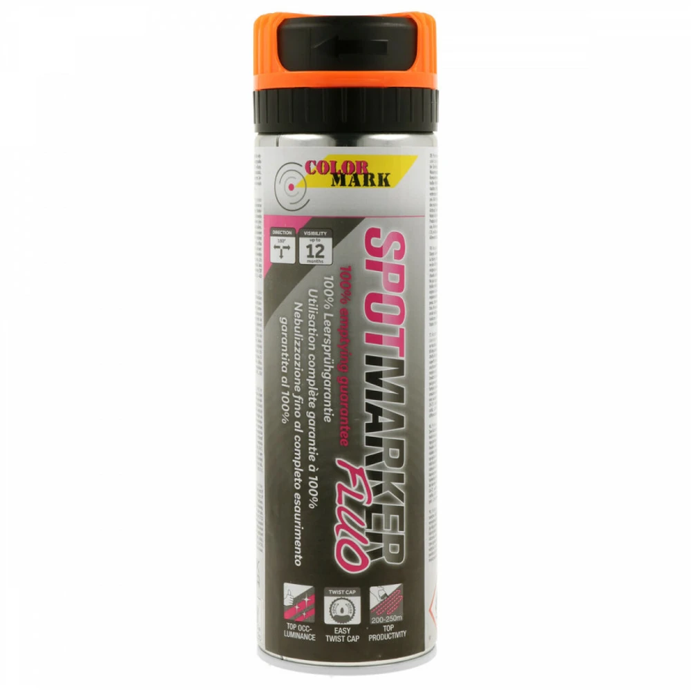 Žymėjimo dažai SPOTMARKER FLUO oranžiniai 500ml, Motip