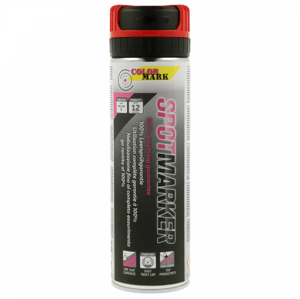 Žymėjimo dažai SPOTMARKER raudoni 500ml, Motip