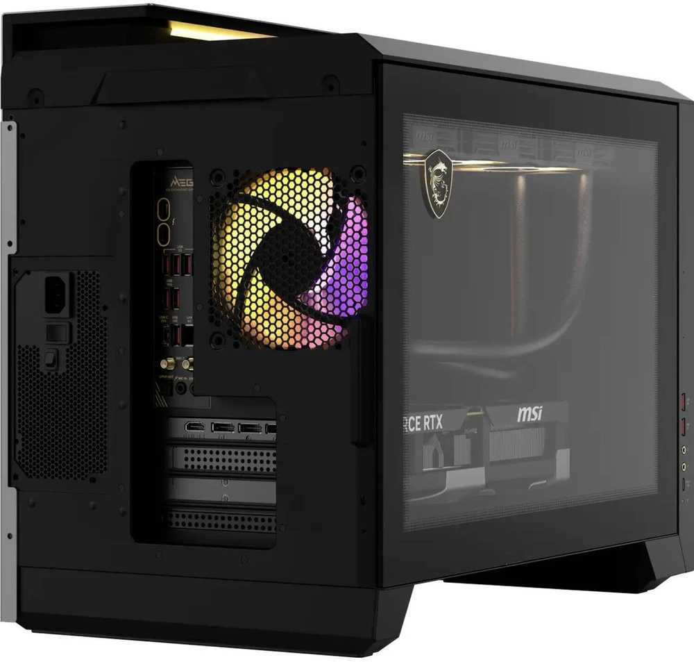 MSI MEG Vision X AI 2NVV7-009AT stacionarus kompiuteris su Intel Core 7 ULTRA 7 265K procesoriumi, 32 GB DDR5 RAM, 1 TB M.2 SSD, GeForce RTX 5080 (16 GB GDDR6X) vaizdo plokšte, Windows 11 Home