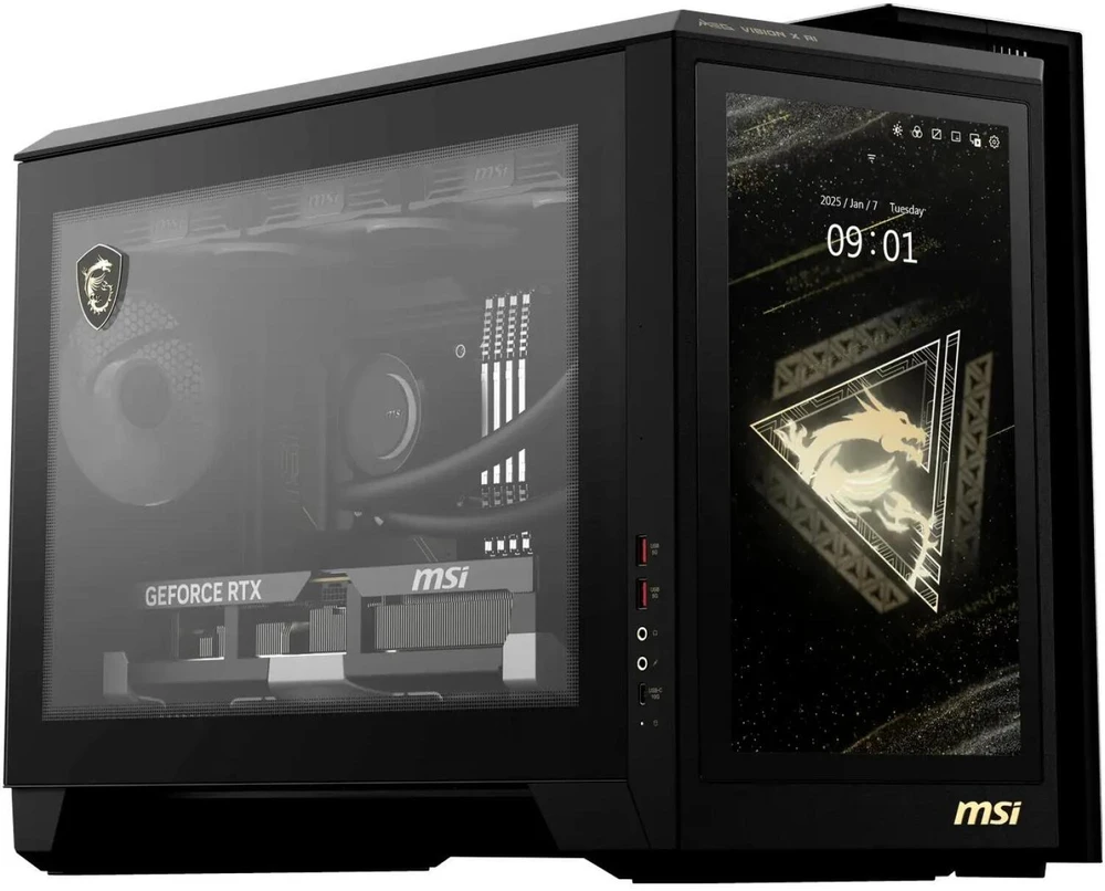 MSI MEG Vision X AI 2NVV7-009AT stacionarus kompiuteris su Intel Core 7 ULTRA 7 265K procesoriumi, 32 GB DDR5 RAM, 1 TB M.2 SSD, GeForce RTX 5080 (16 GB GDDR6X) vaizdo plokšte, Windows 11 Home