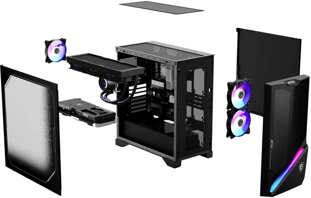 Stacionarus kompiuteris MSI MPG Infinite X3 AI 2NVV7-034AT CU7 265K/32GB/1TBSD/RTX5080/W11Pro kompiuteris