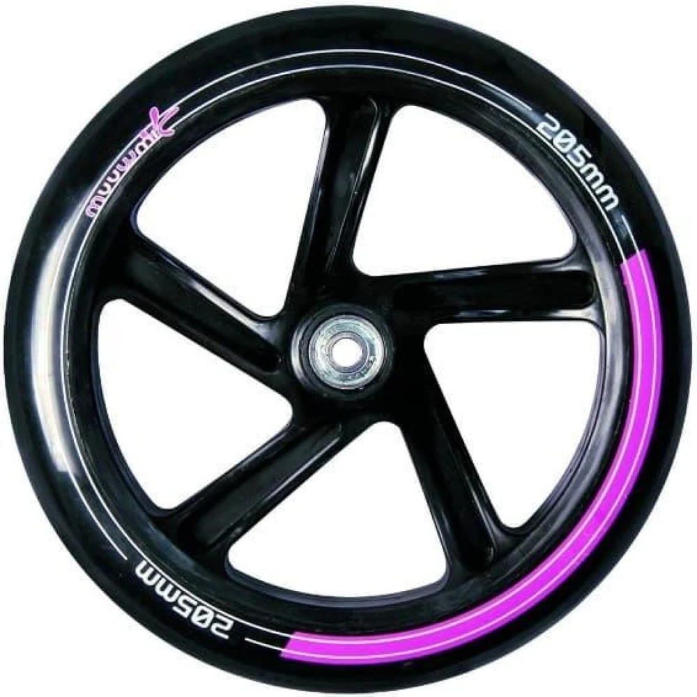 Muuwmi aluminum scooter 205mm juodas / pink - 463