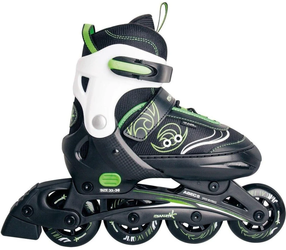 Hudora Promotion! Muuwmi children's roller skates size 33-36 žalias/baltas AU 426AU