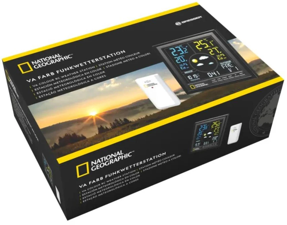 Meteorologinė stotis, spalvotas LCD ekranas, NATIONAL GEOGRAPHIC