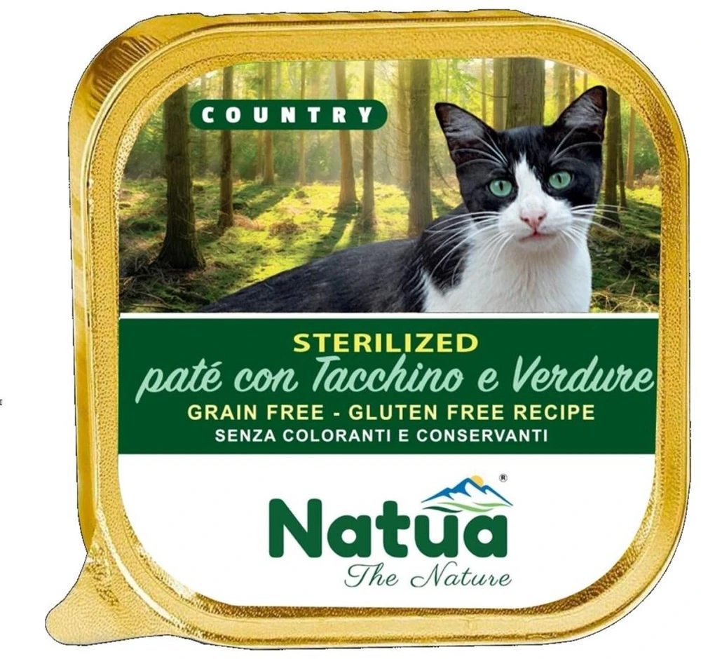 NA2 NATUA Country Sterilised kalakutiena with vegetables – šlapias kačių maistas – 100g