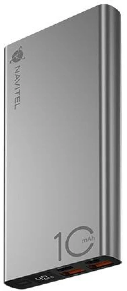 Navitel | Portable Charger | PWR10 AL Sidabrinis | USB-A, USB-C | Lithium-ion