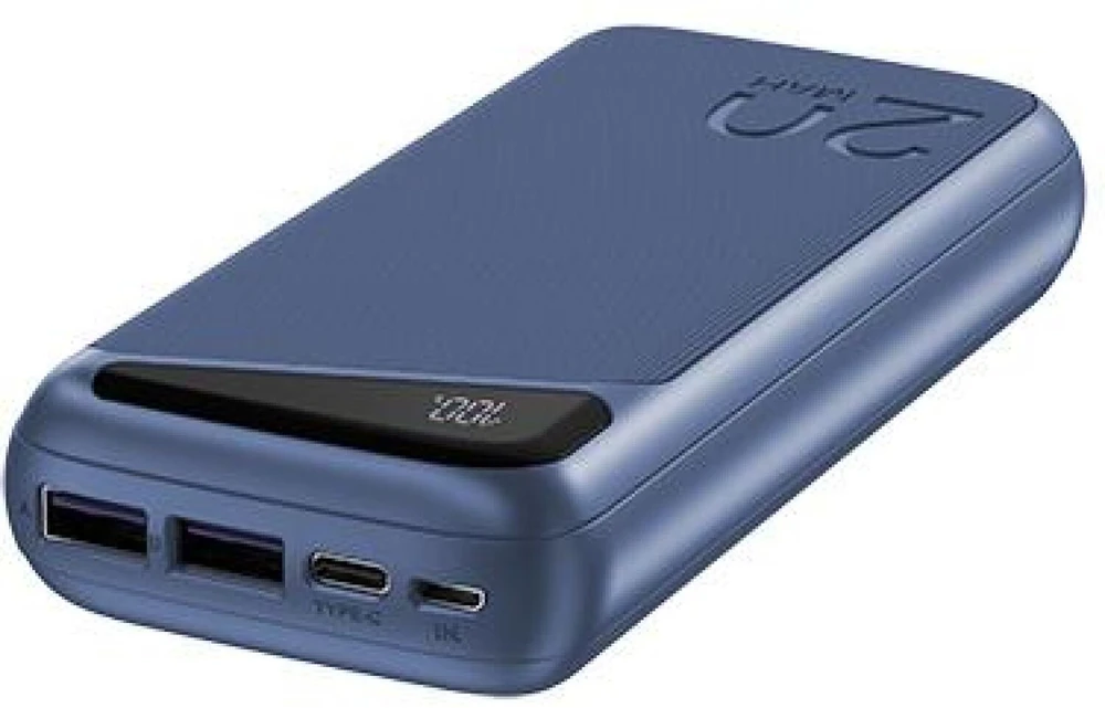 Mėlynas 20000 mAh powerbankas Navitel PWR20 MX