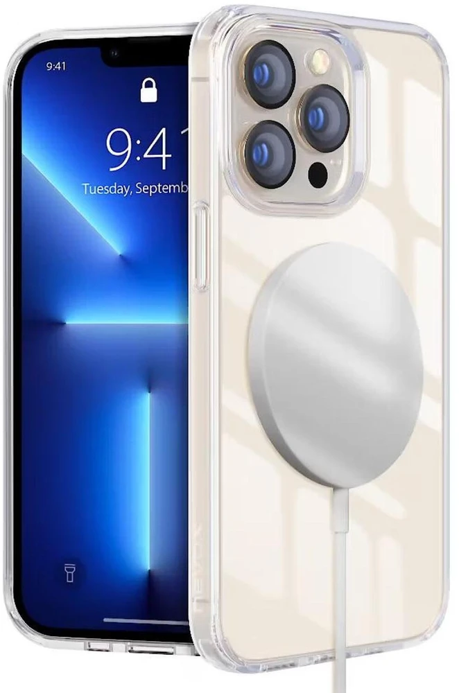 Dėklas Nevox nevox StyleShell SHOCKFlex MagSafe iPhone 16 Pro skaidrus