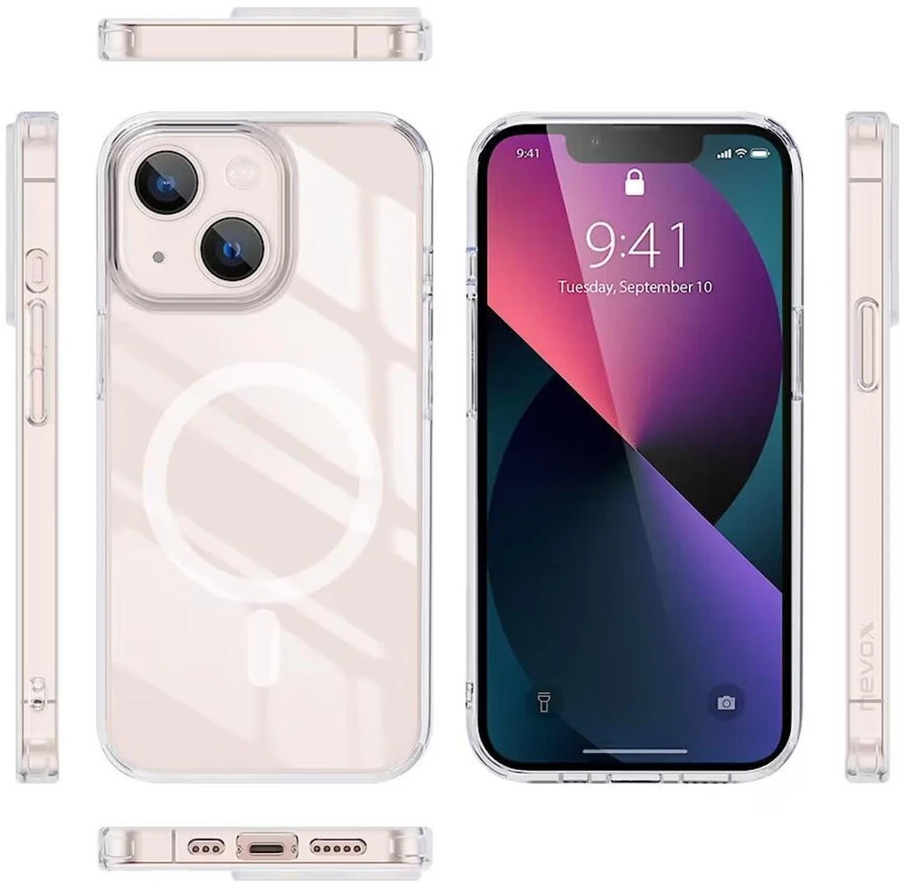 Dėklas Nevox nevox StyleShell SHOCKFlex MagSafe iPhone 16 Plus skaidrus