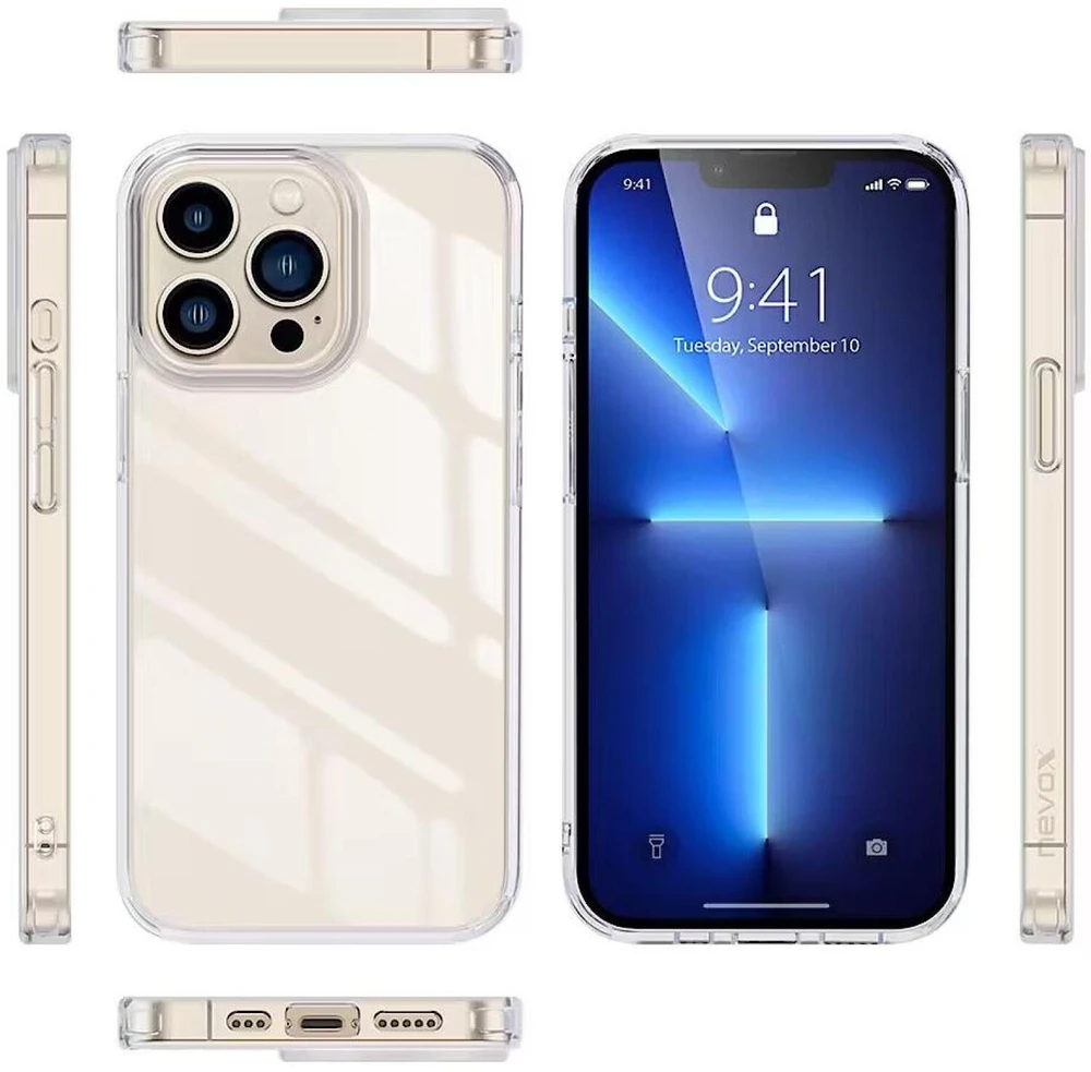 Dėklas Nevox StyleShell SHOCKFlex iPhone 16 Pro Max skaidrus