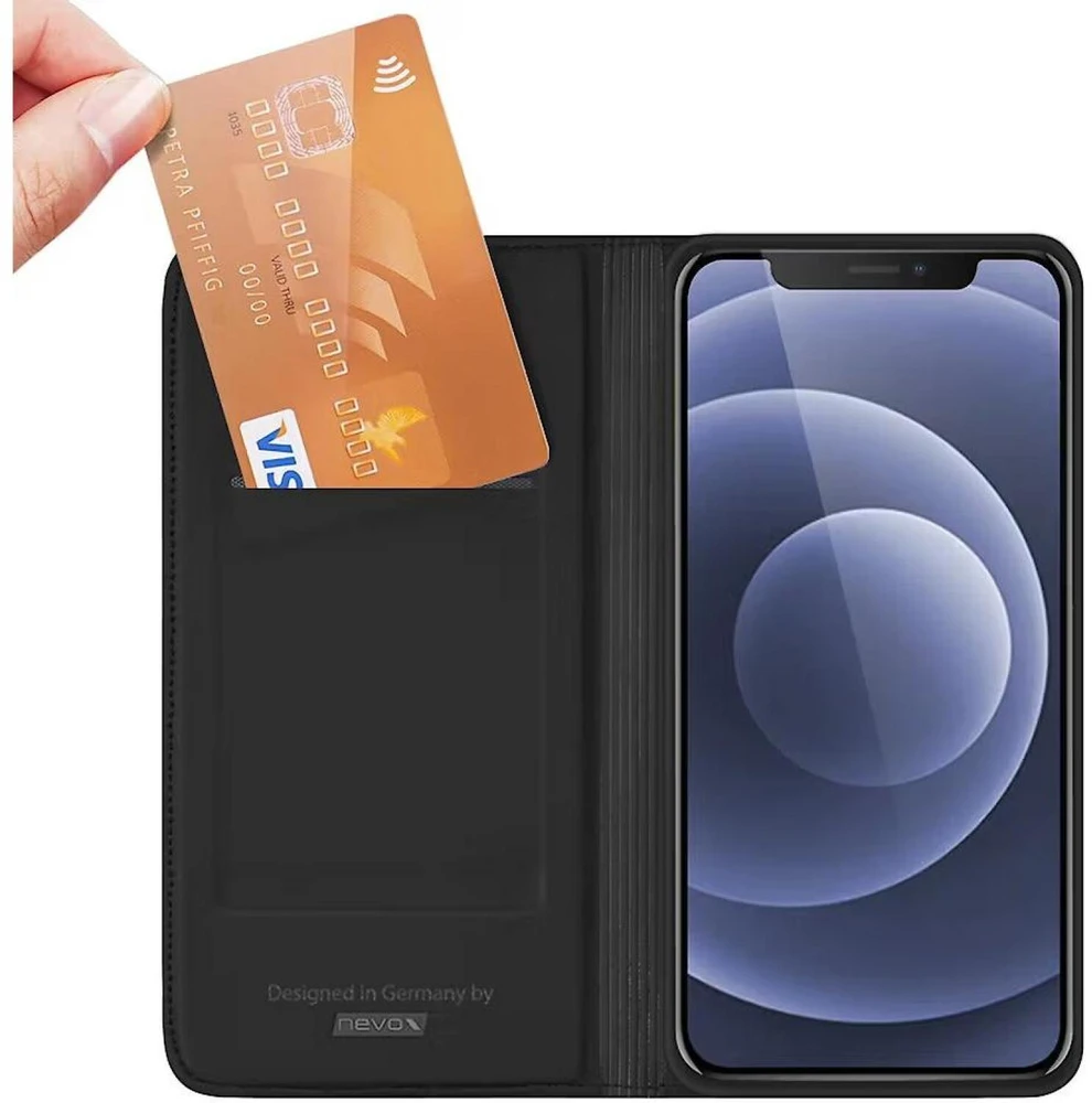 Nevox Folio mobiliojo telefono dėklas, juodas, 17 cm (6,7 colio)