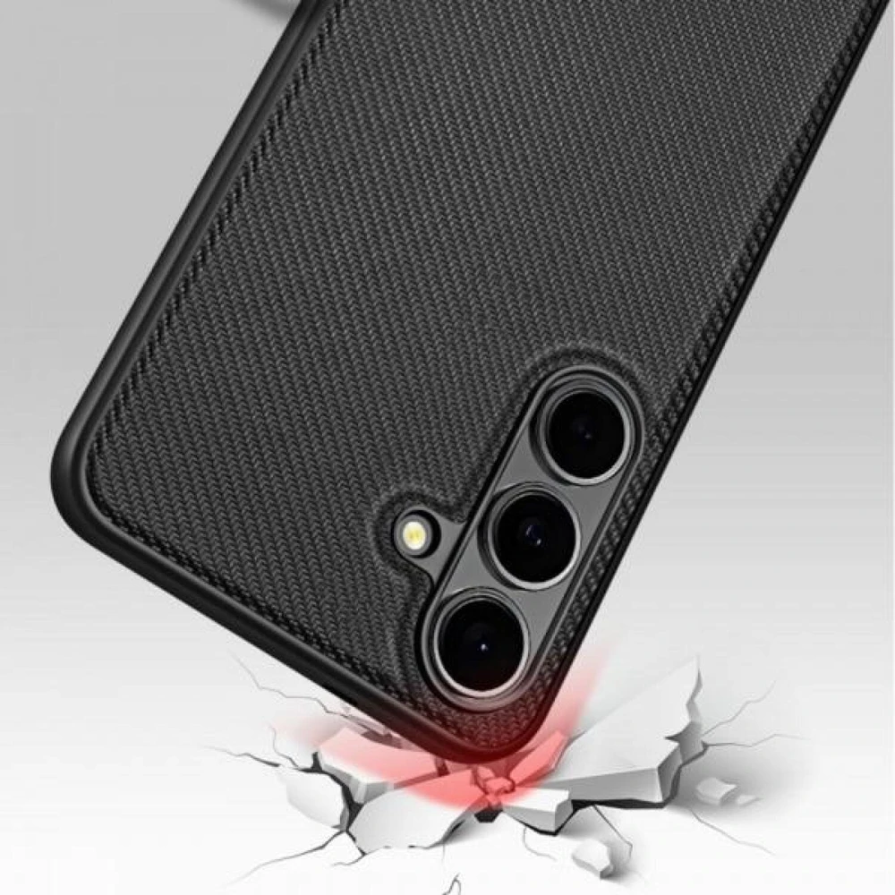 Dėklas Nevox StyleShell NYLO - Samsung Galaxy S25 FE , juodas