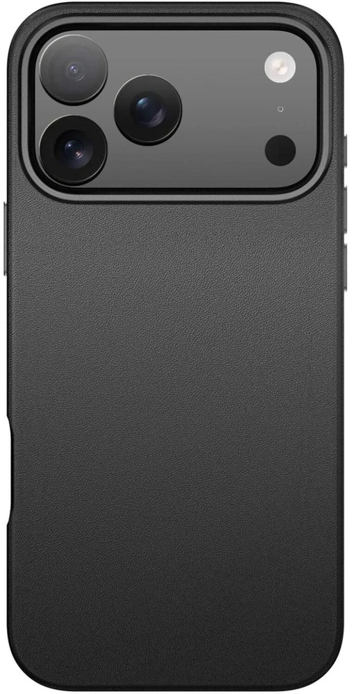 Nevox StyleShell PRO 2541, telefono dėklas, juodas, iPhone 17 Pro Max, iPhone 18 Pro Max, oda, polikarbonatas