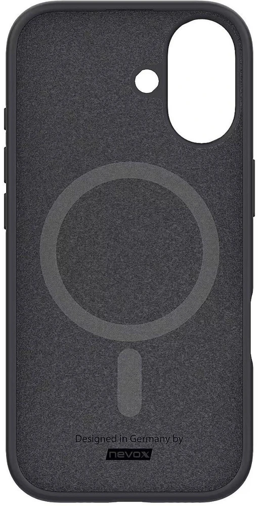 Dėklas Nevox StyleShell Shock - iPhone 17 kompatibel mit MagSafe juodas
