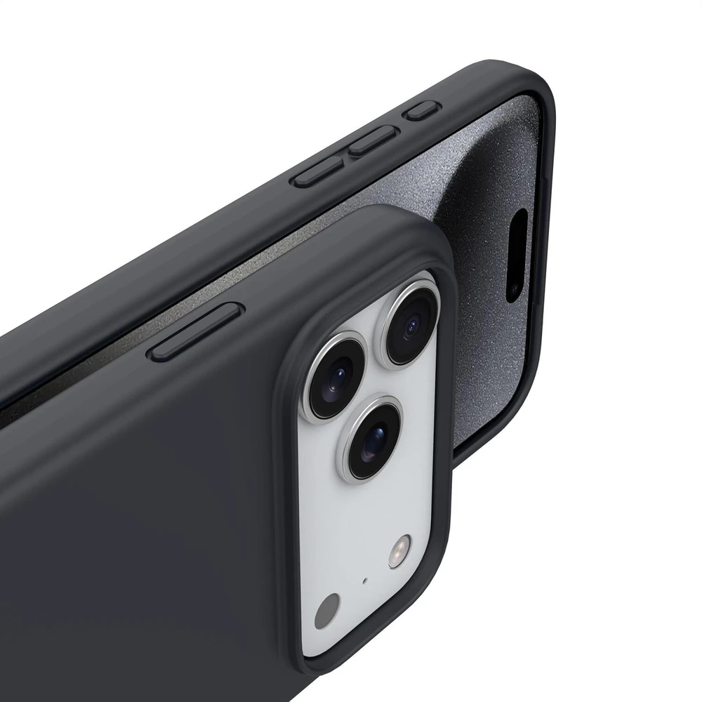Nevox StyleShell SHOCK 2537, telefono dėklas, juodas, iPhone 17 Pro Max, suderinamas su MagSafe, polikarbonatas, silikonas